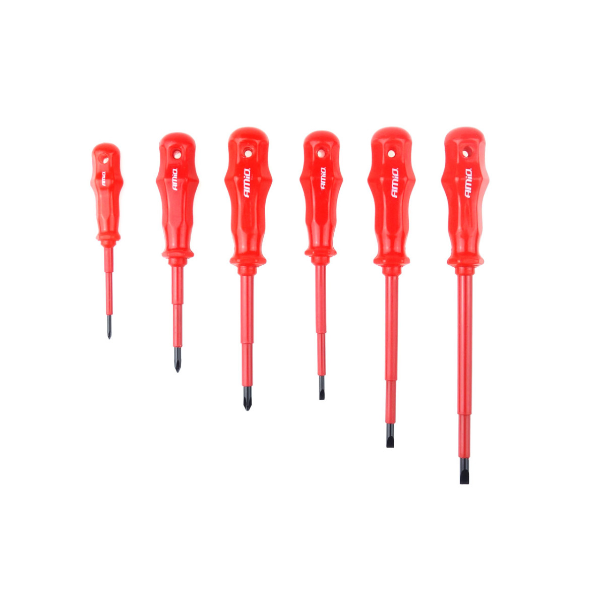 Schraubendrehersatz CR-V, 6-teilig, AMIO-02410
