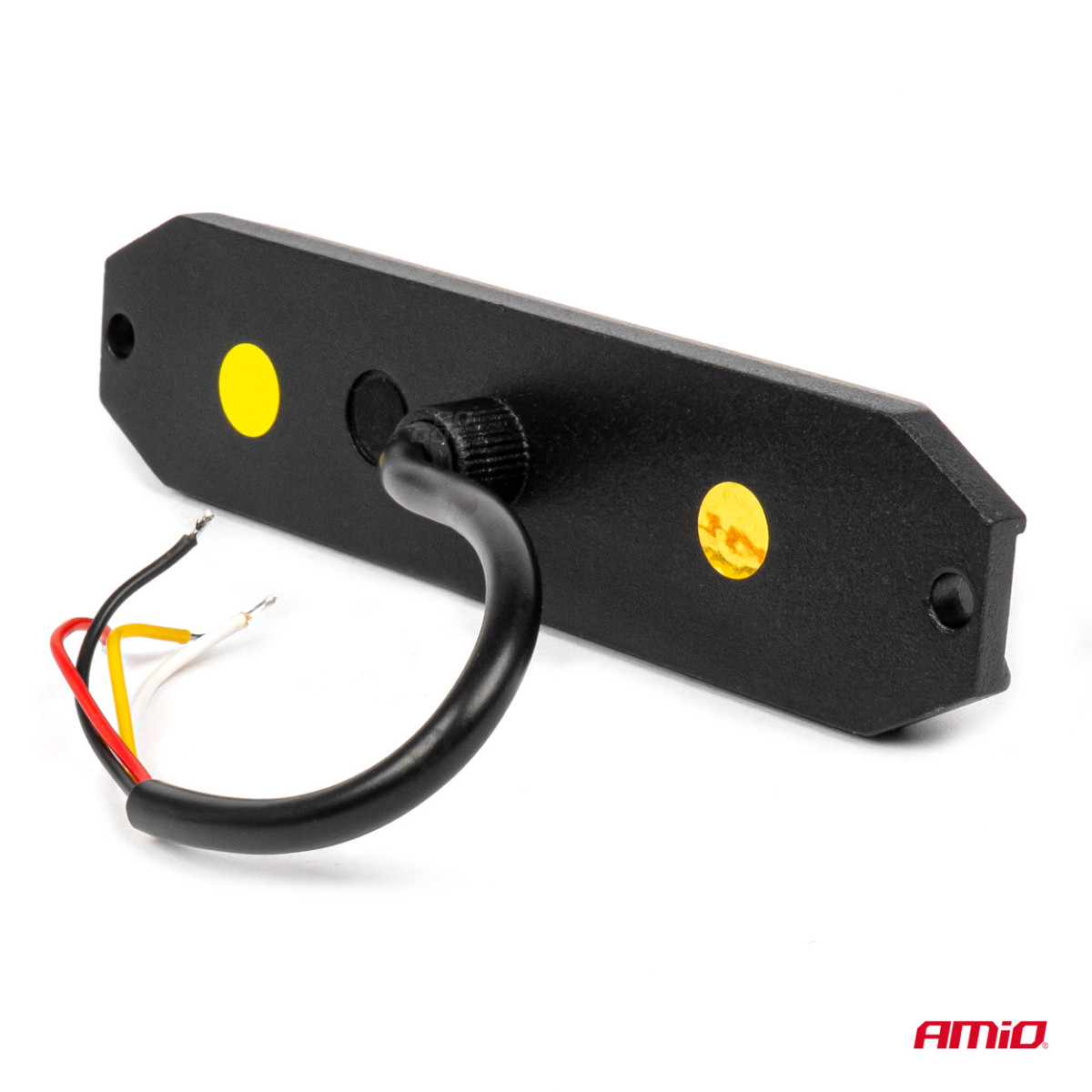 Flache LED-Warnleuchte 6x3W 12/24V R65 R10 AMIO-03930