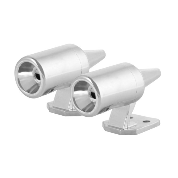 Ultraschall-Wildtiervertreiber, verchromt, 2 Pfeifen AMIO-02454