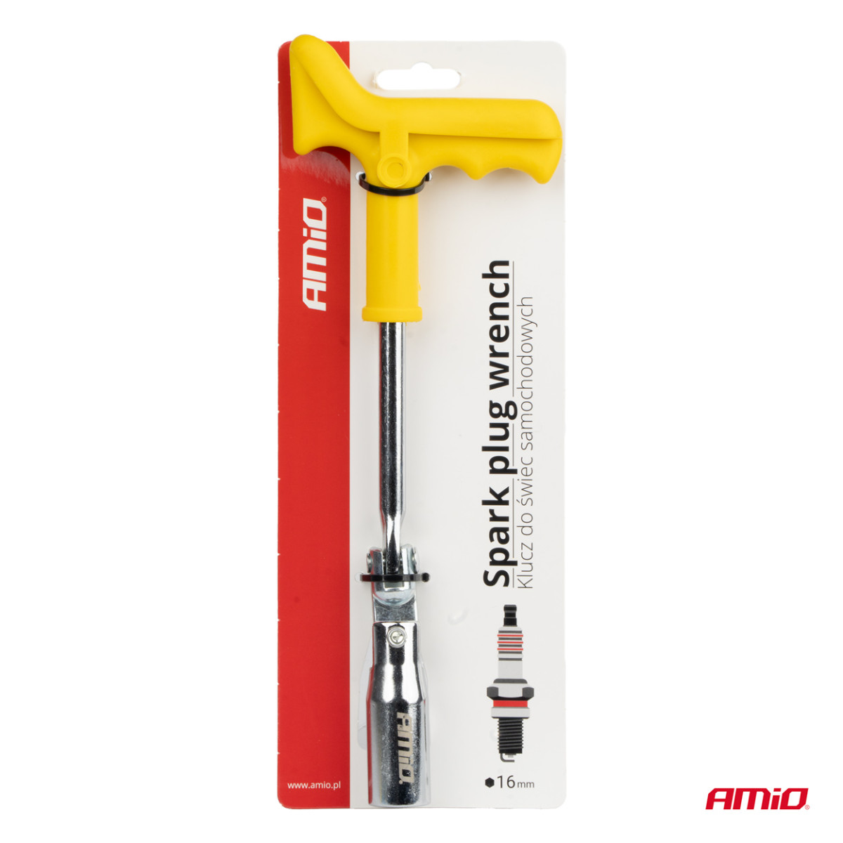 Zündkerzenschlüssel 16 mm SPW-16 AMIO-01719