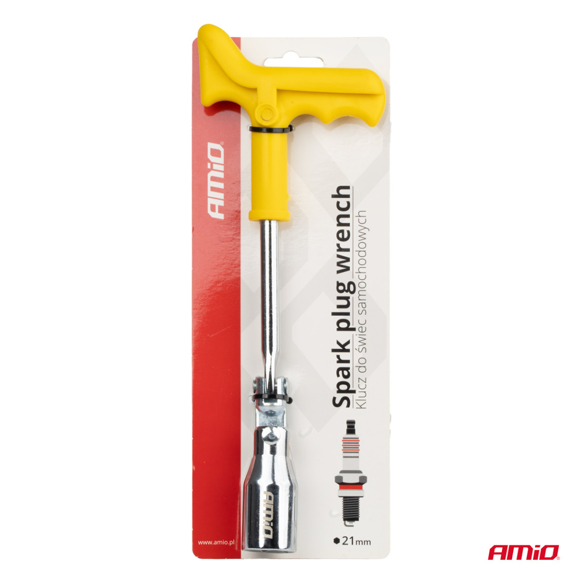 Zündkerzenschlüssel 21 mm SPW-21 AMIO-01720