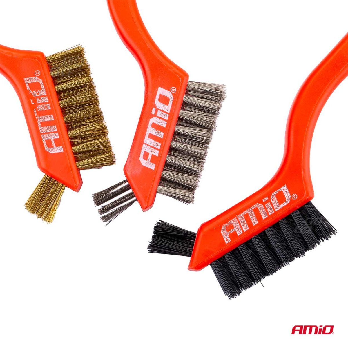 Stahl-/Drahtbürstenset, 3-teilig.