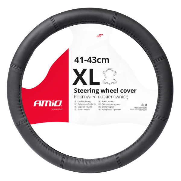 Lenkradbezug 41-43 cm, Echtleder, SWC-48-XL