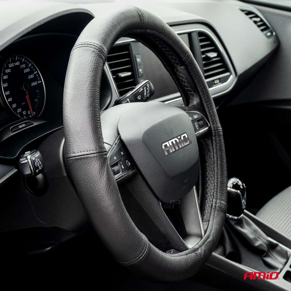 Lenkradbezug aus Echtleder 39-41 cm, L