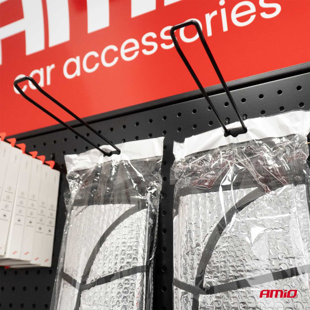 Windschutzscheibenschutz 130x60 cm, silber, PE-Luftpolsterfolie AMIO-01531