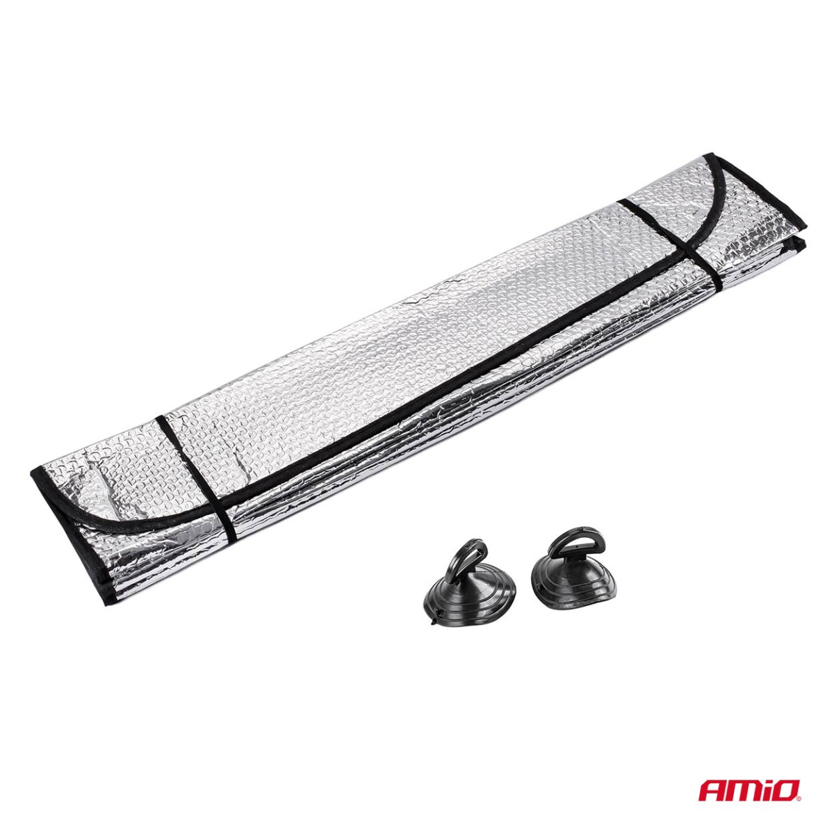 Windschutzscheibenschutz 145x70 cm, silber, PE-Luftpolsterfolie AMIO-01532