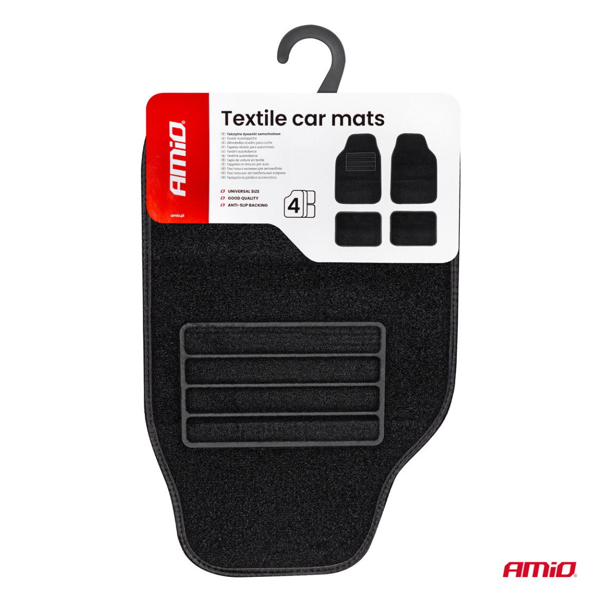 Universelle Textilmatten (Velours) TCM-04, 68x44 cm / 44x33 cm, AMIO-04698