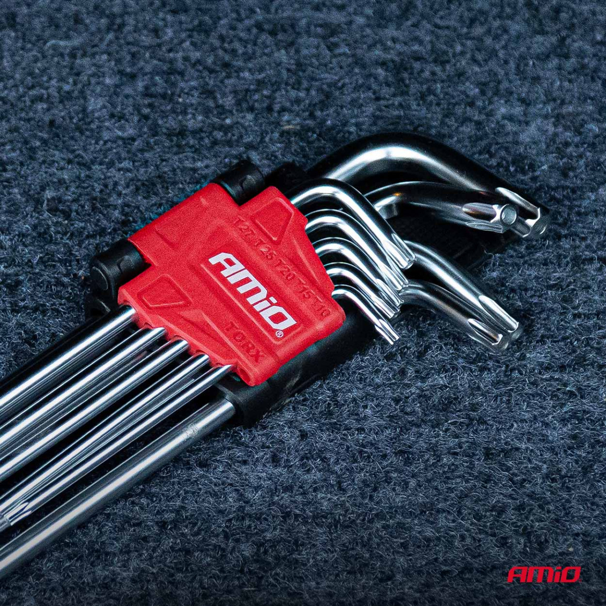 Lange TORX-Tasten, 230 mm, 9 Stück. TKL AMIO-01039