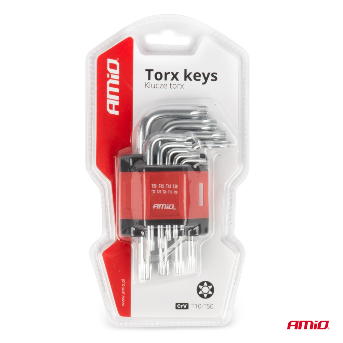 Kurze TORX-Schlüssel, 9 Stück, CR-V AMIO-01040