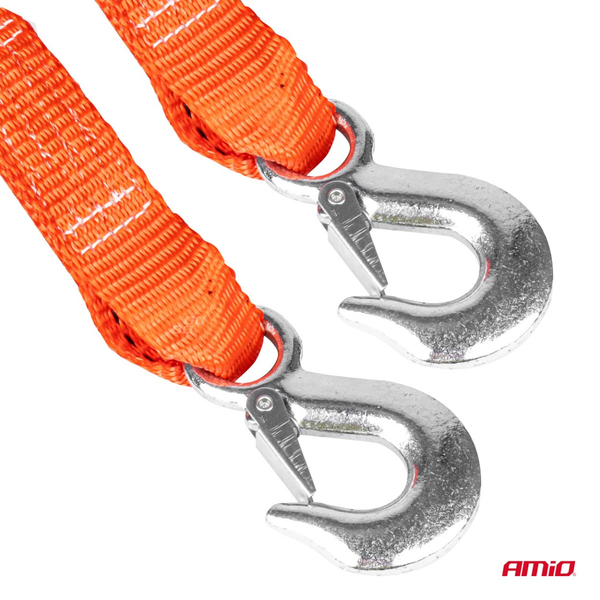 Flexible Anhängerkupplung 4500 kg 5 m 35 mm Haken+Haken AMIO-02012