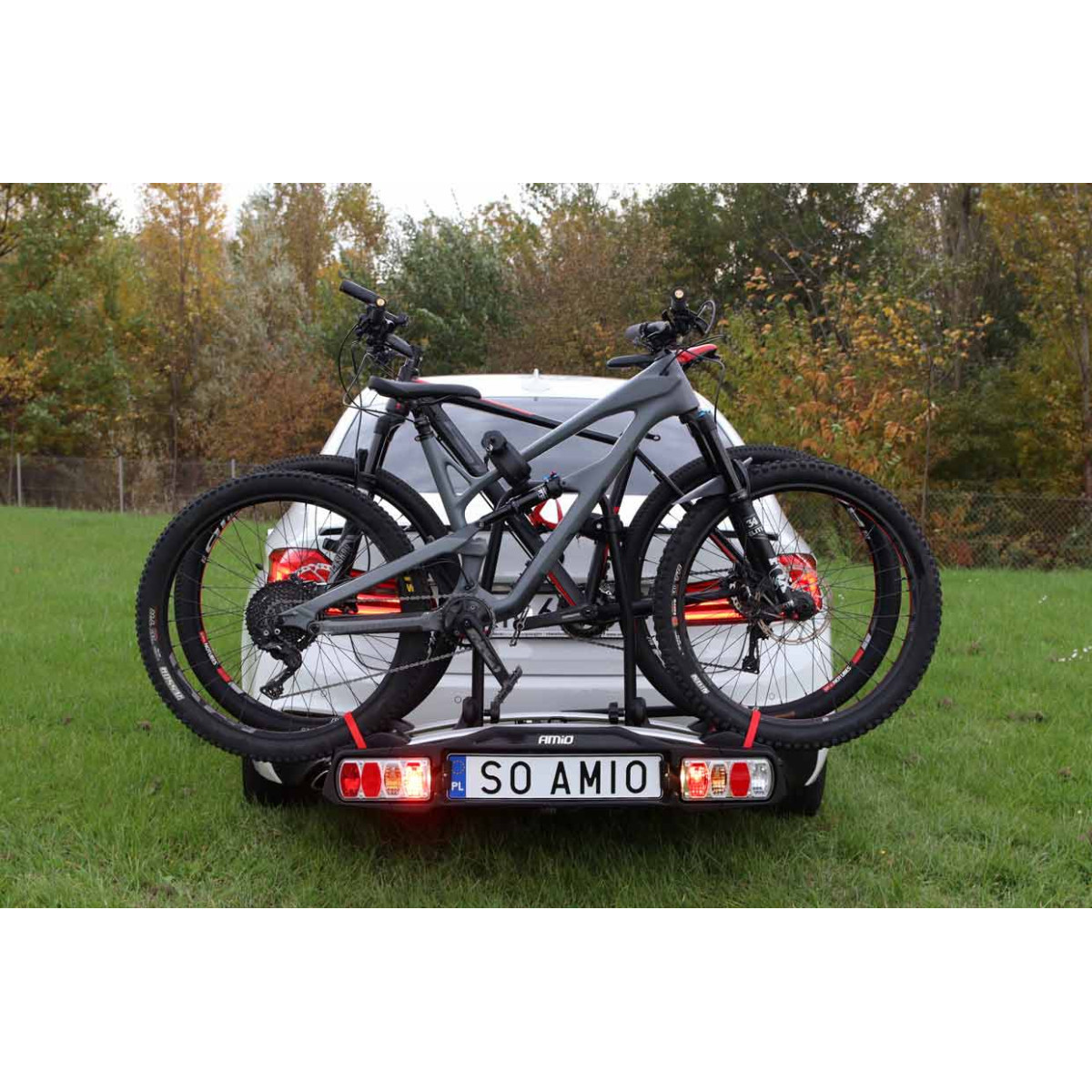 Fahrradhalterung fürs Auto mit Haken, für 2 Fahrräder TBC-01/2