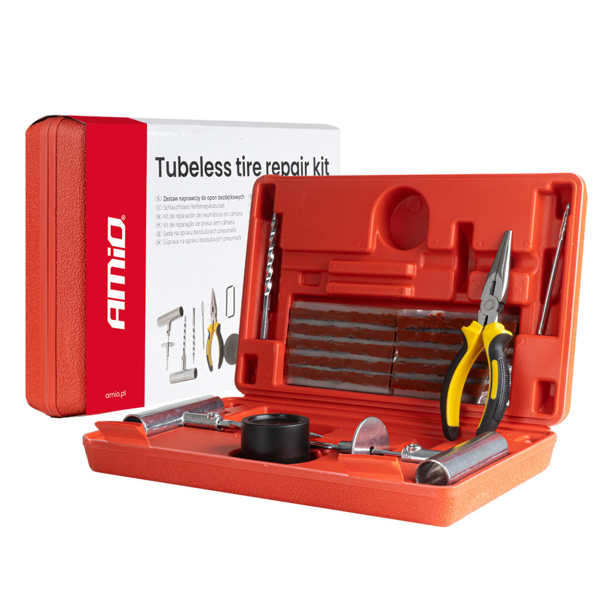 Reifenreparaturset – 38-teilig. AMIO-04693