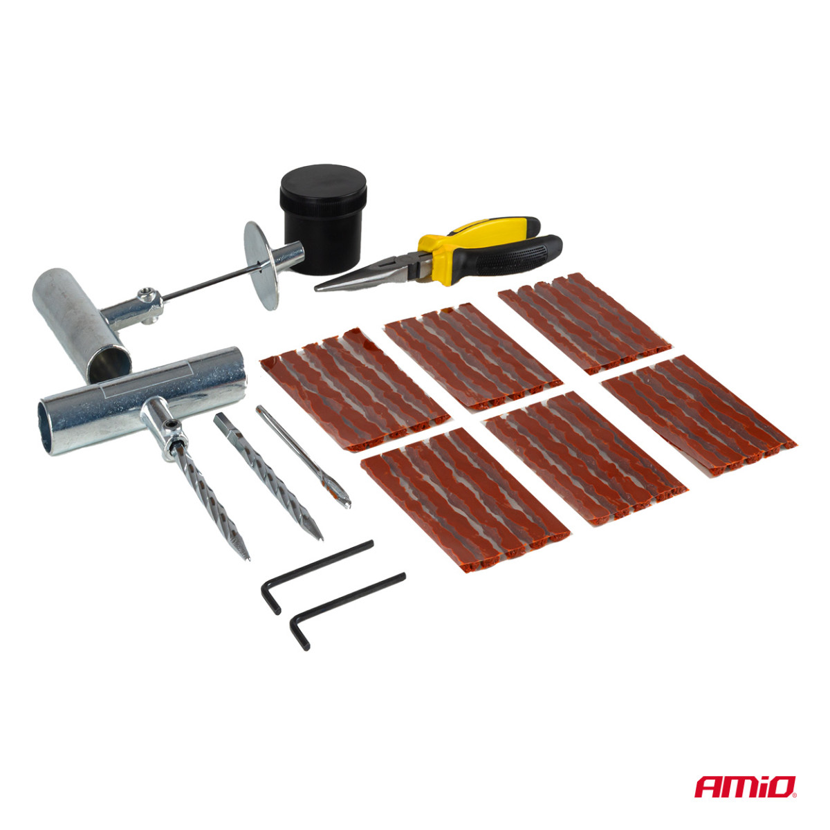 Reifenreparaturset – 38-teilig. AMIO-04693