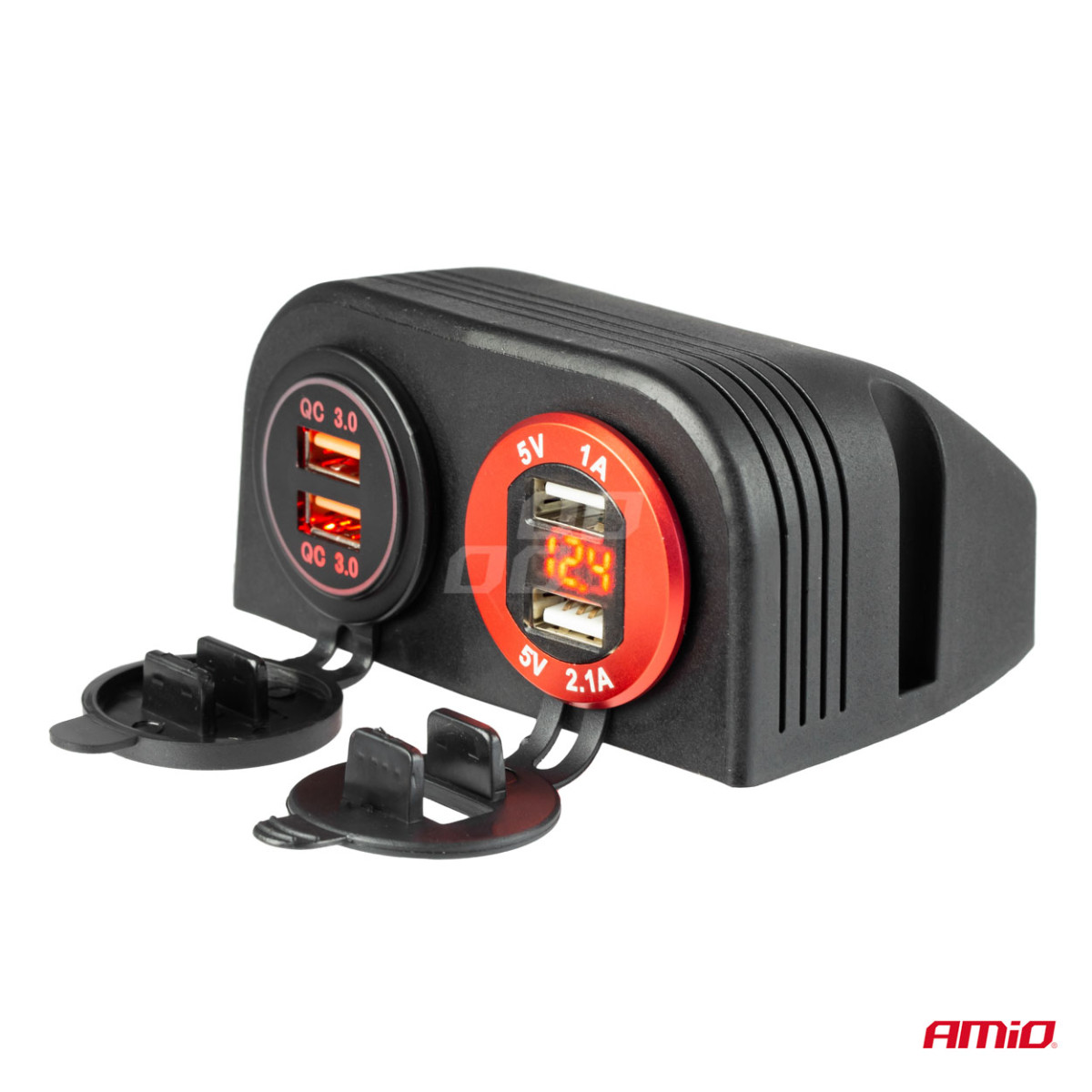 Externes USB-Panel-Gehäuse mit zwei Steckplätzen MOD-16 AMiO-02866