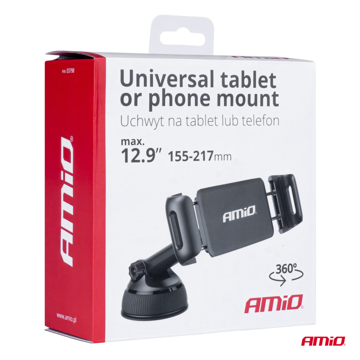 Universelle Tablet- oder Handyhalterung AMIO-03798