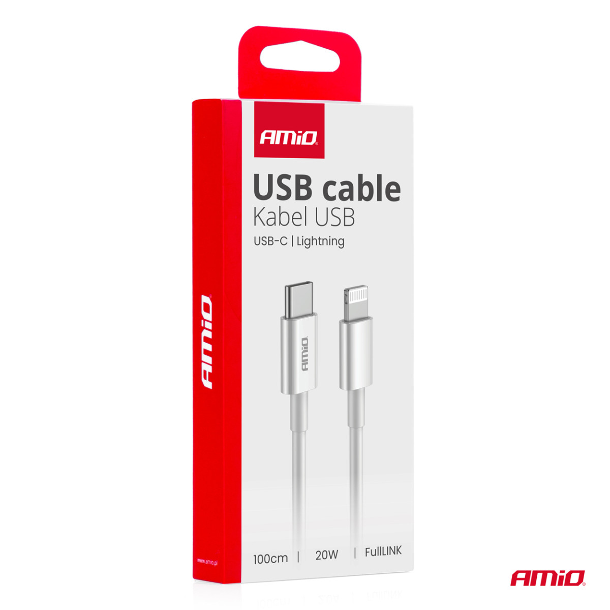USB-C - Lightning-Kabel 20W 100cm FullLINK AMIO-03898