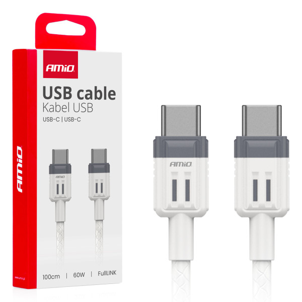 USB-C-zu-USB-C-Kabel 60 W 100 cm FullLINK AMIO-03908