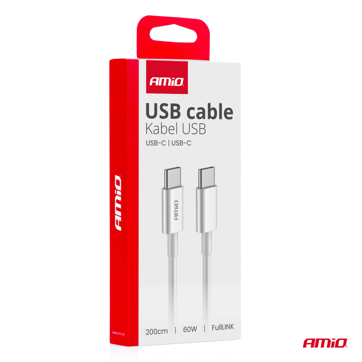 USB-C - USB-C-Kabel 60W 200cm FullLINK AMIO-03897