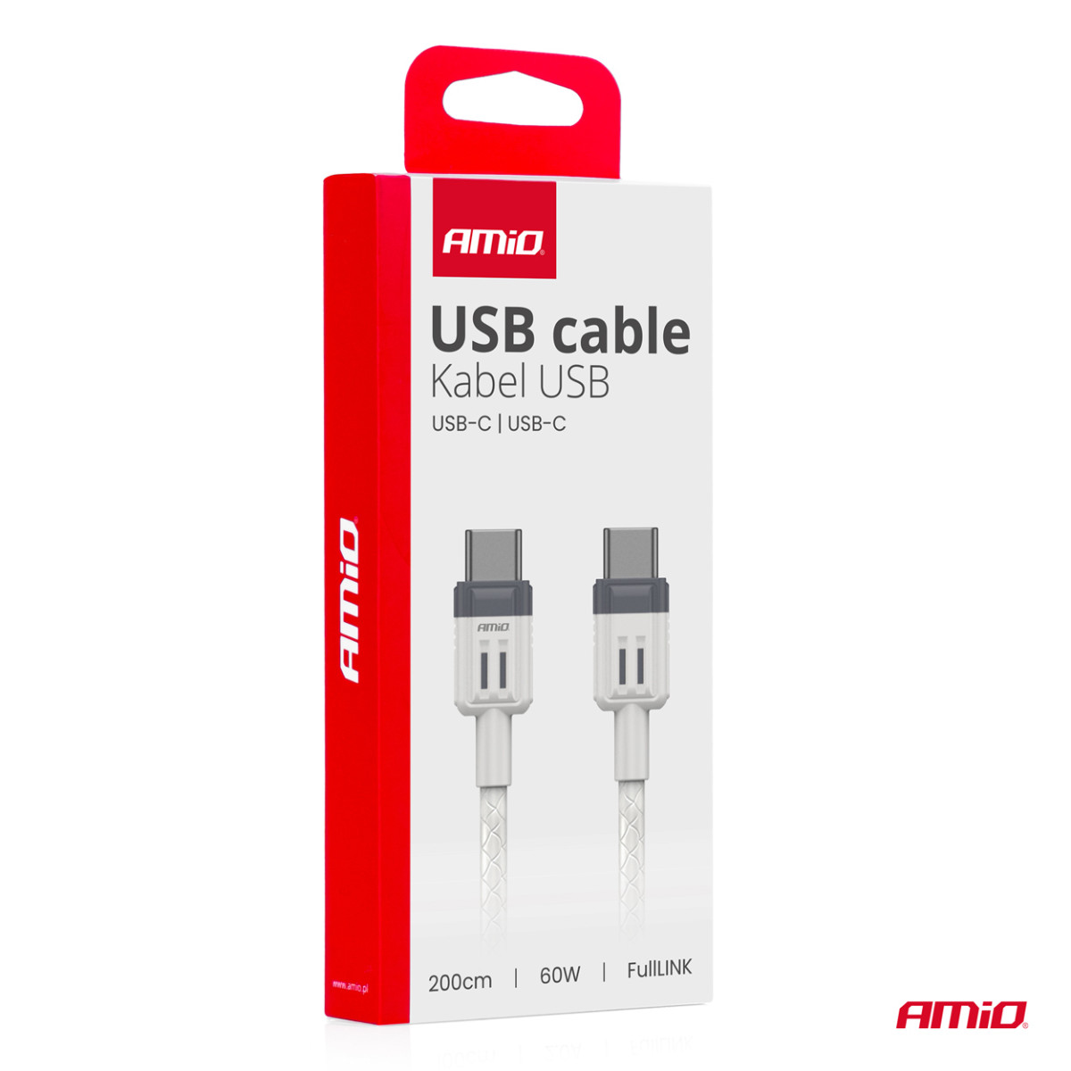USB-C - USB-C-Kabel 60W 200cm FullLINK AMIO-03909