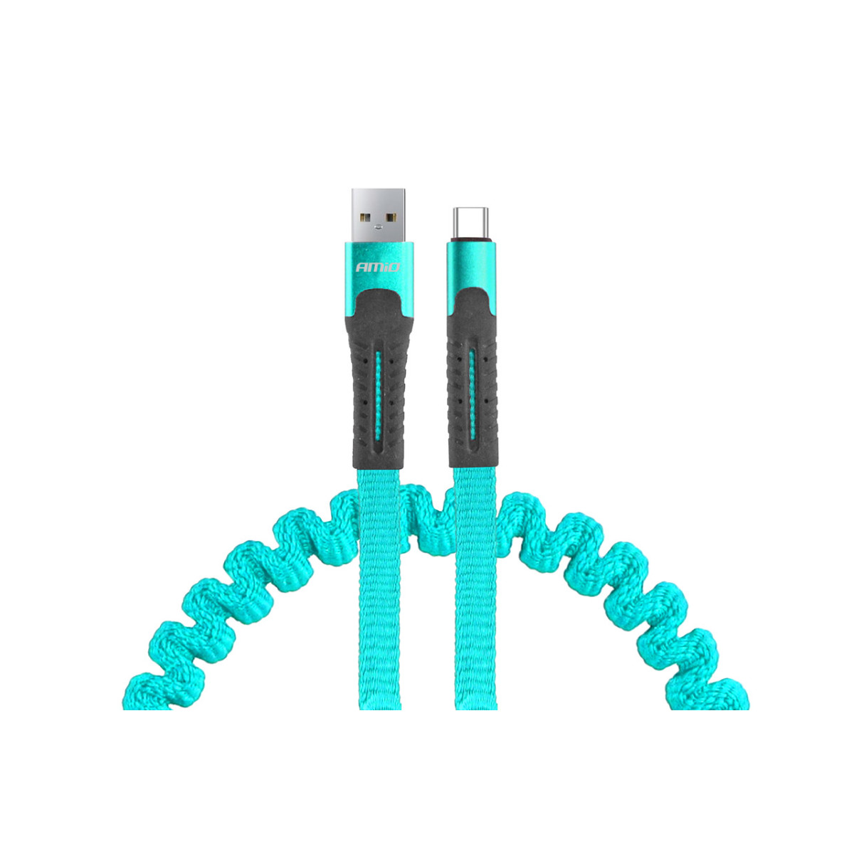 USB-Kabel – USB-C, federbelastet, 120 cm UC-14 AMIO-02531