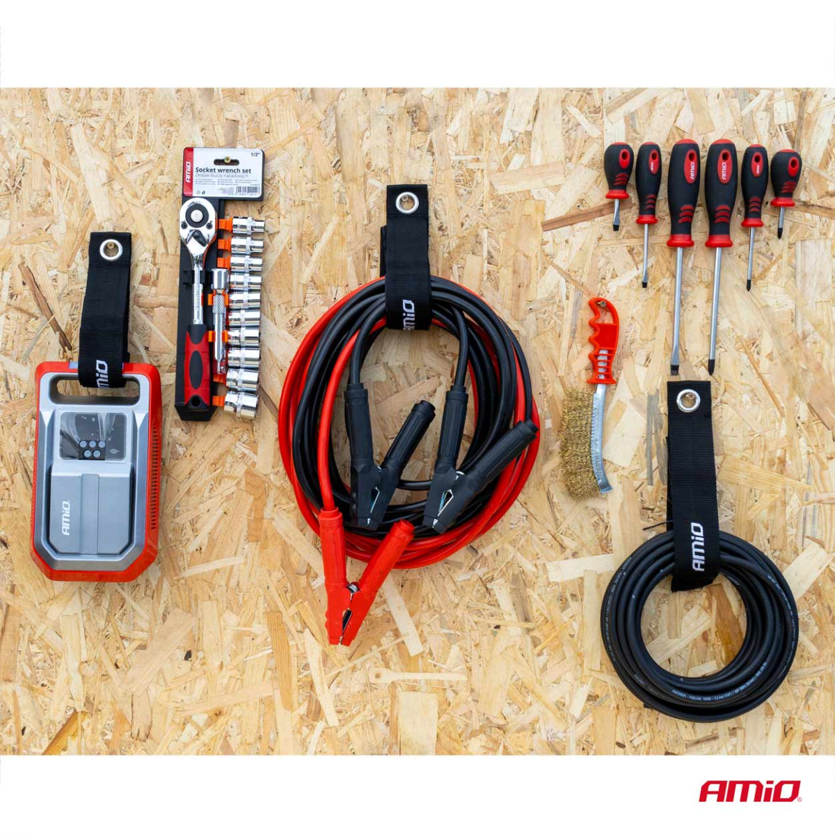 Klettverschlussriemen 50×410 mm, AMIO-03284