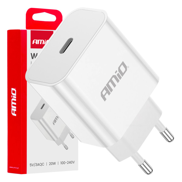 Wandladegerät USB-C 20W 230V AMIO-03891