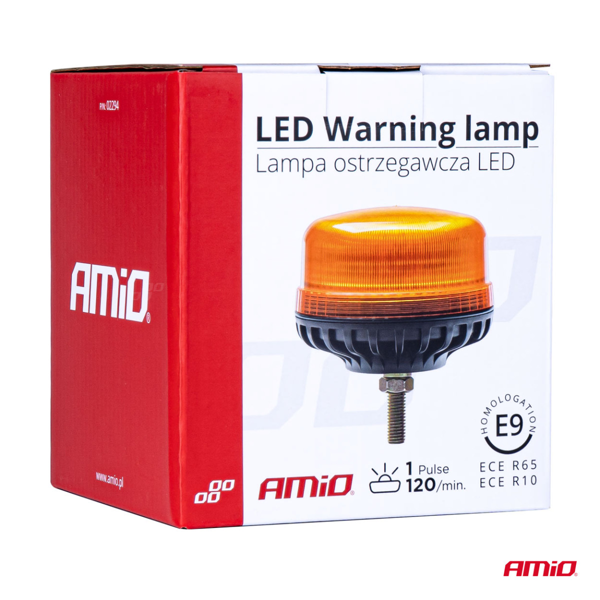 LED-Warnleuchte 36 LED R65 R10 12V 24V W03sb AMIO-02294