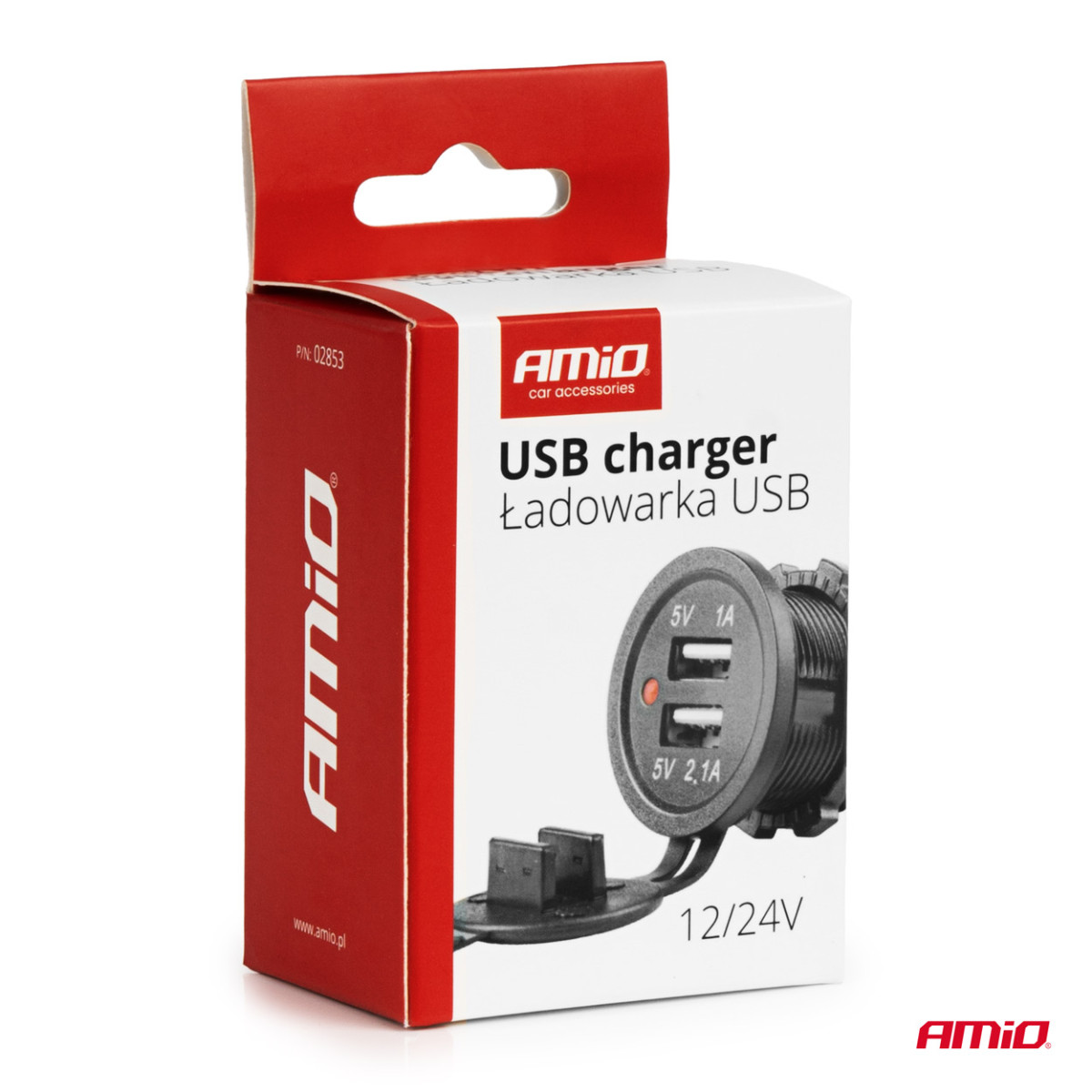 Wasserdichtes Handy-Ladegerät 2xUSB 12/24V MOD-03