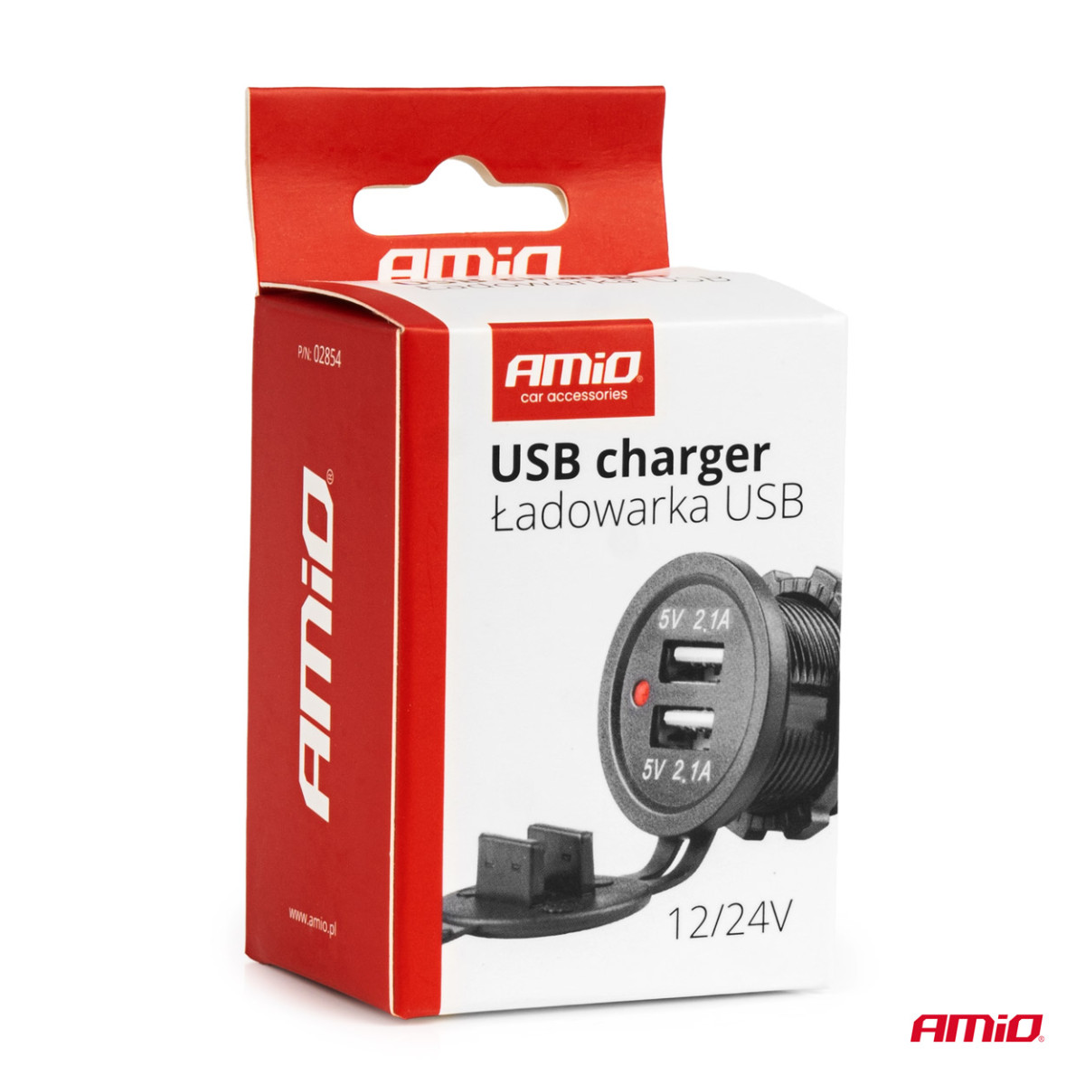 Wasserdichtes Handy-Ladegerät 2xUSB 12/24V MOD-04