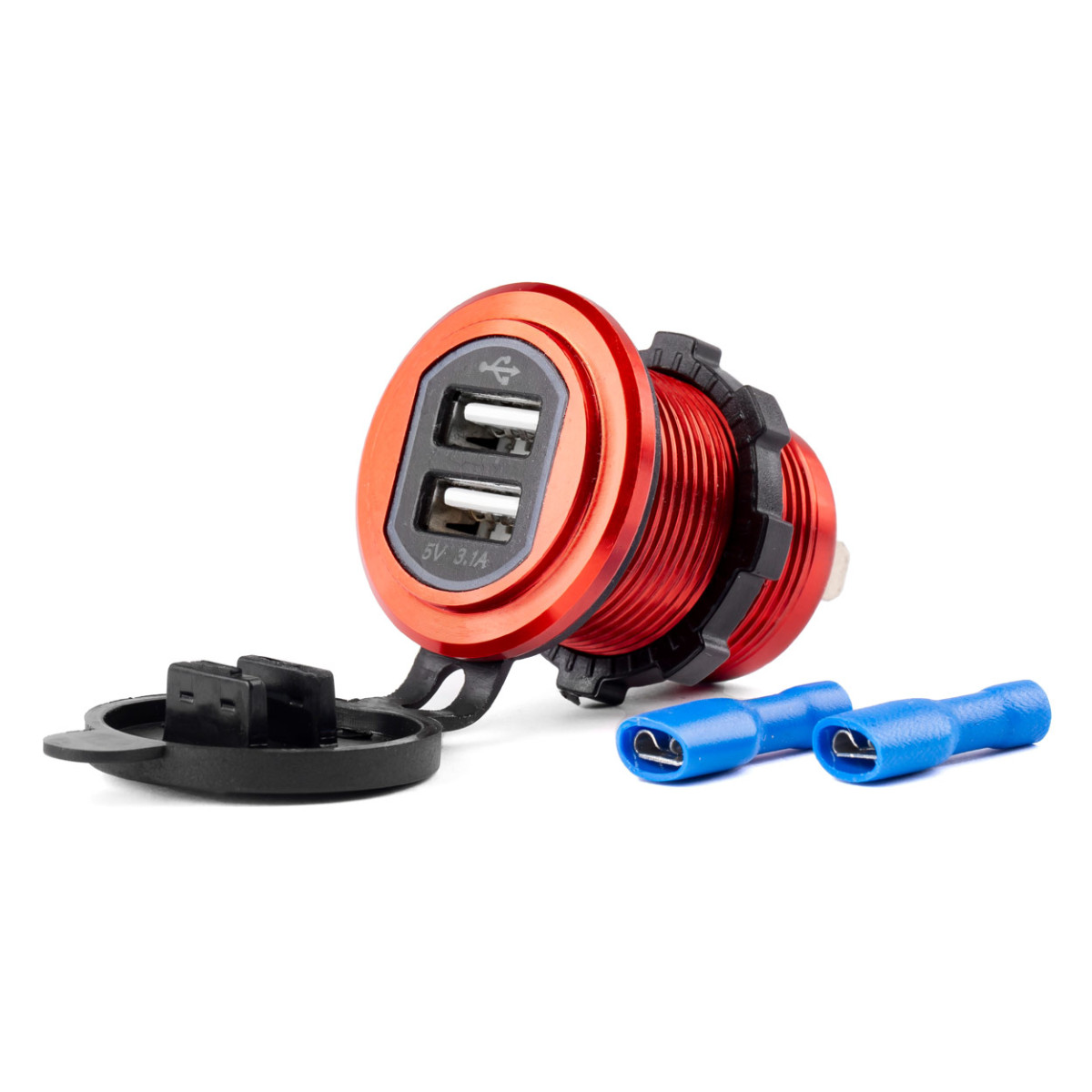 Wasserdichtes Handy-Ladegerät 2xUSB 12/24V MOD-10