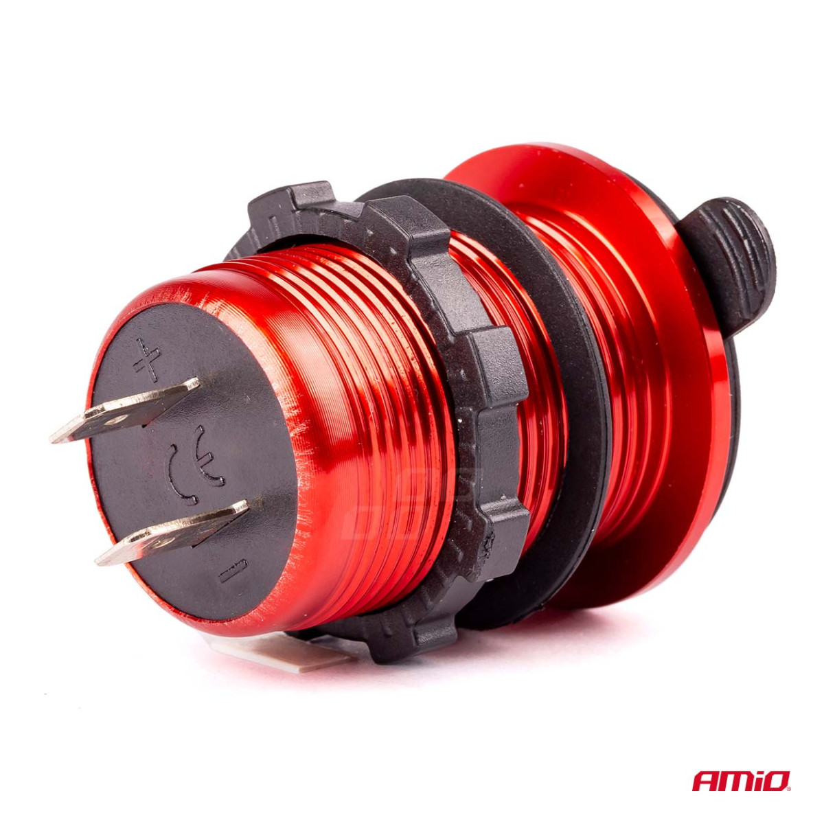 Wasserdichtes Handy-Ladegerät mit digitalem Voltmeter, 2xUSB 12/24V MOD-11