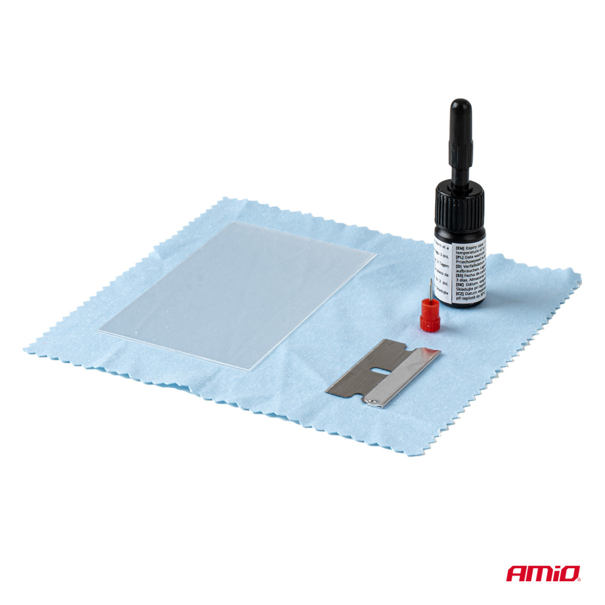 Windschutzscheiben-Reparaturset mit Applikator und Saugnapf DIY AMIO-04792