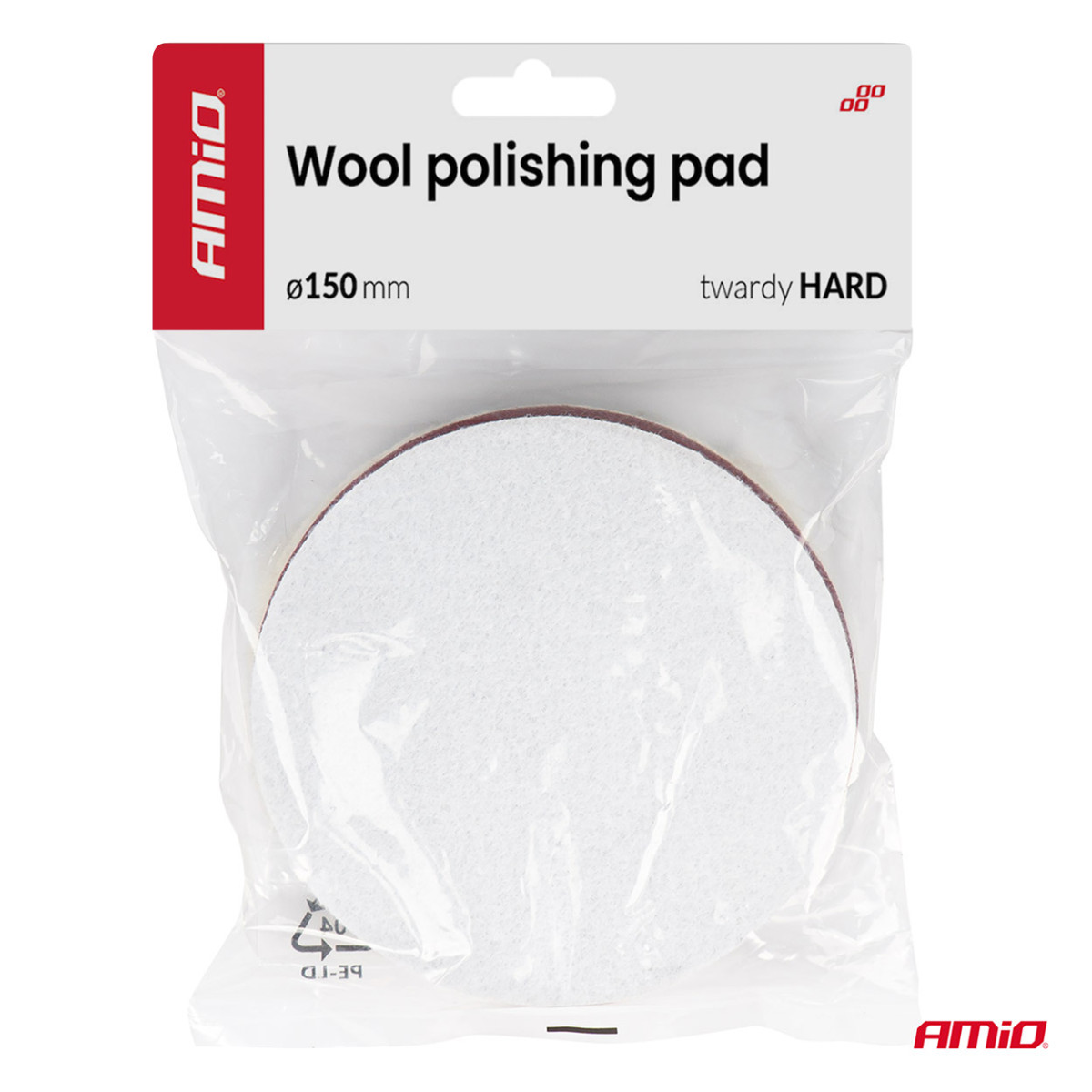 Wollpolierscheibe, hart, 150 mm ADET-36 AMIO-04884