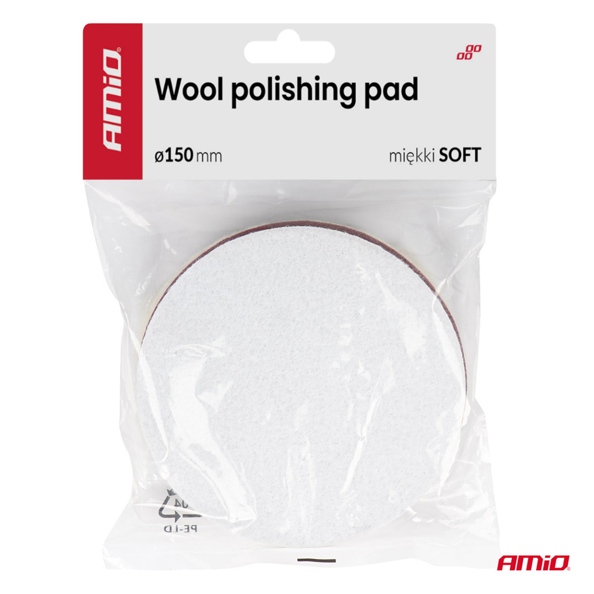 Wollpolierscheibe, weich, 150 mm ADET-34 AMIO-04882