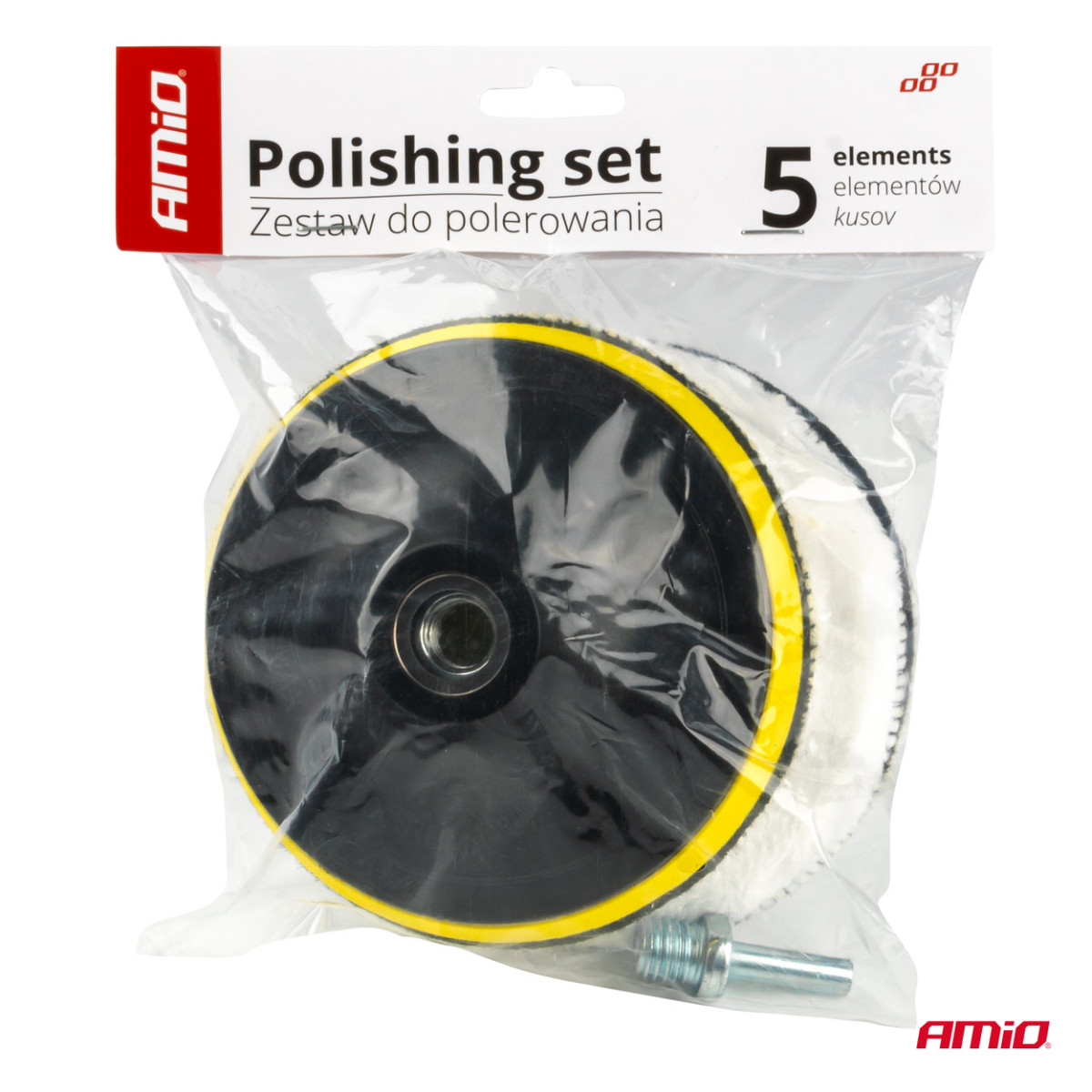 Wollpolierscheiben, 5 Stück.