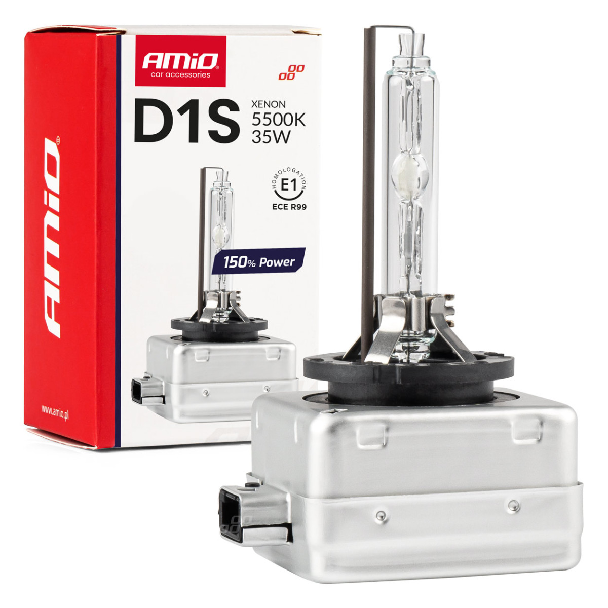 Xenonlampe D1S 5500K 150% LEISTUNG AMIO-01968