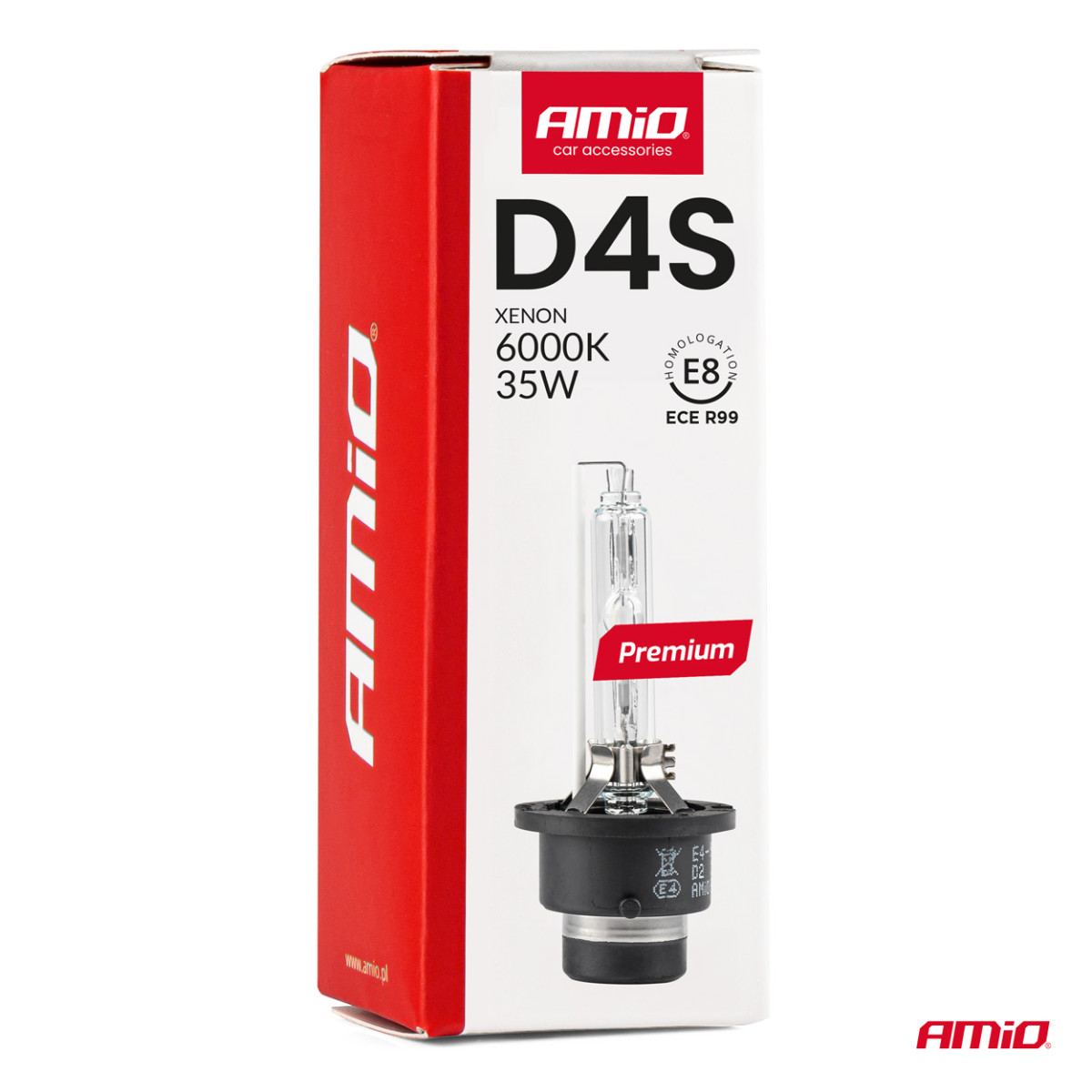 Xenonlampe D4S 6000K PREMIUM AMIO-01981