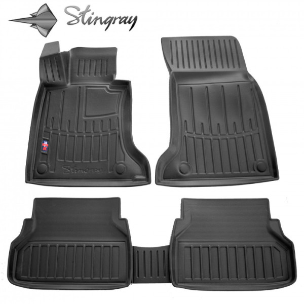 3D gummimatten BMW 5 E60 2003–2010, 5 pc. / schwarz / 5027115 / erhöhte kanten