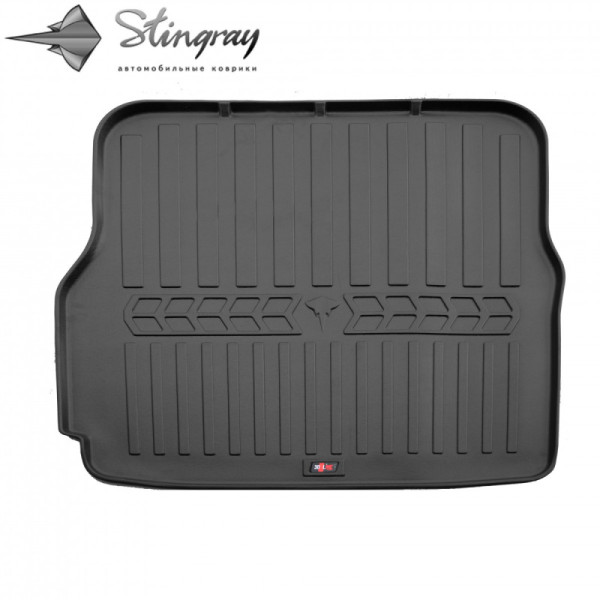 Kofferraummatte aus Gummi TESLA Model X seit 2015 4 or 5 seats, only first two rows used (rear trunk)