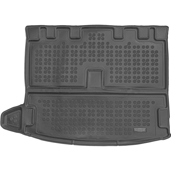 Kofferraummatte aus Gummi Dacia Jogger seit 2021 (einstufiger kofferraum, 7 sitzer / with the third row of seats folded)