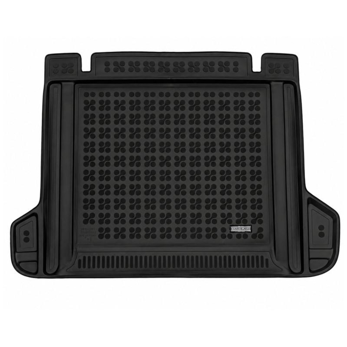 Kofferraummatte aus Gummi Toyota Land Cruiser J150 2017-2024 (5 sitzer, with 220V socket, with load securing system)