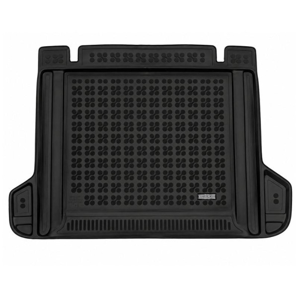 Kofferraummatte aus Gummi Toyota Land Cruiser J150 2017-2024 (5 sitzer, with 220V socket, with load securing system)