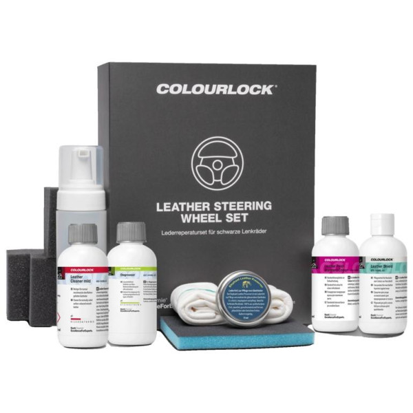 KOCH CHEMIE COLOURLOCK Leather Steering Wheel Set, schwarzes Lederlenkrad-Erneuerungsset KOCH CHEMIE COLOURLOCK Leather Steering Wheel Set, schwarzes Lederlenkrad-Erneuerungsset