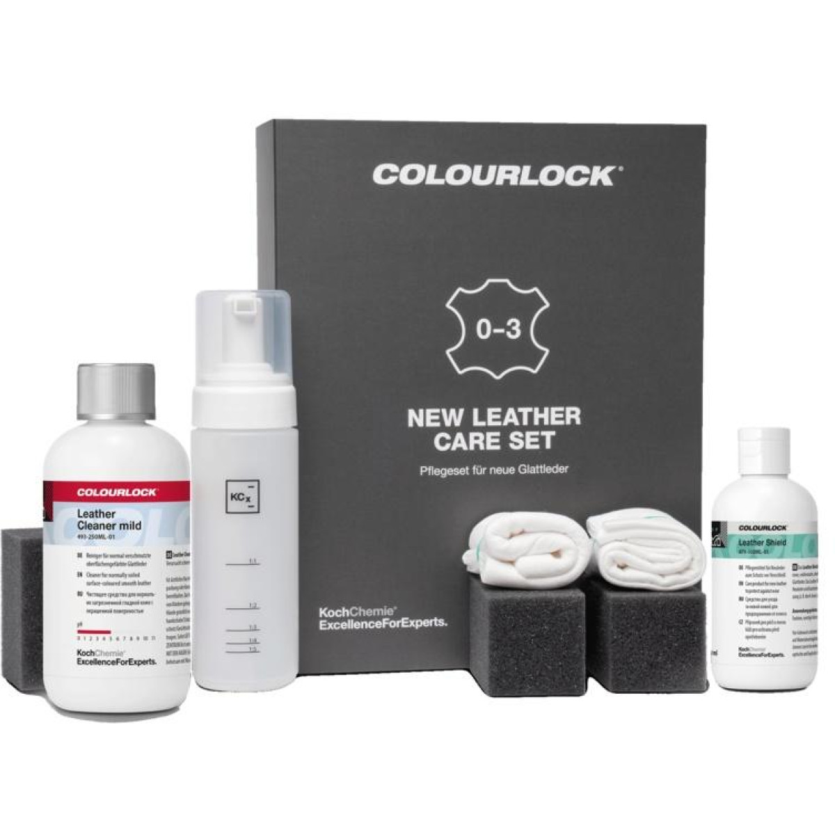 KOCH CHEMIE COLOURLOCK New Leather Care Set, neues Glattlederpflegeset