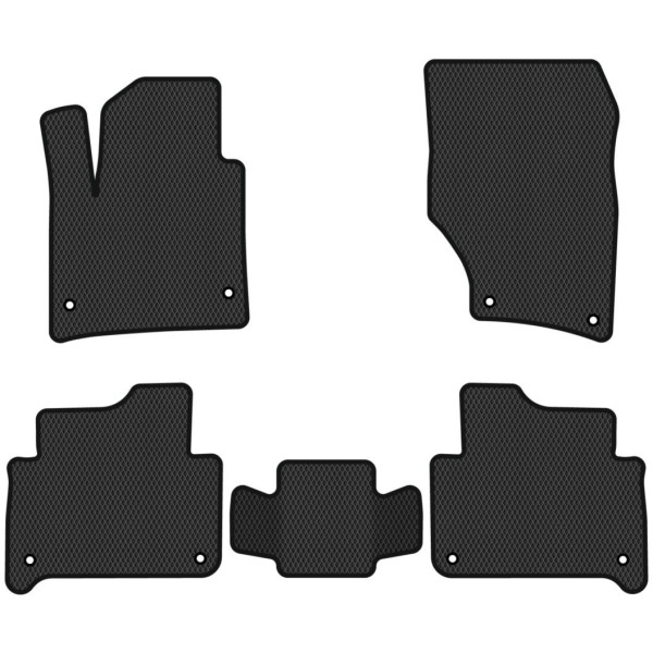 Polymer EVA Fußmatten Audi Q7 I 7 sitzer 2005-2015