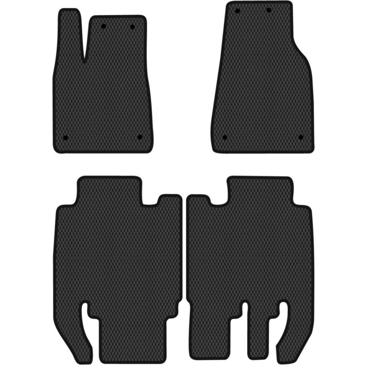 Polymer EVA Fußmatten Tesla Model X 5 sitzer seit 2015