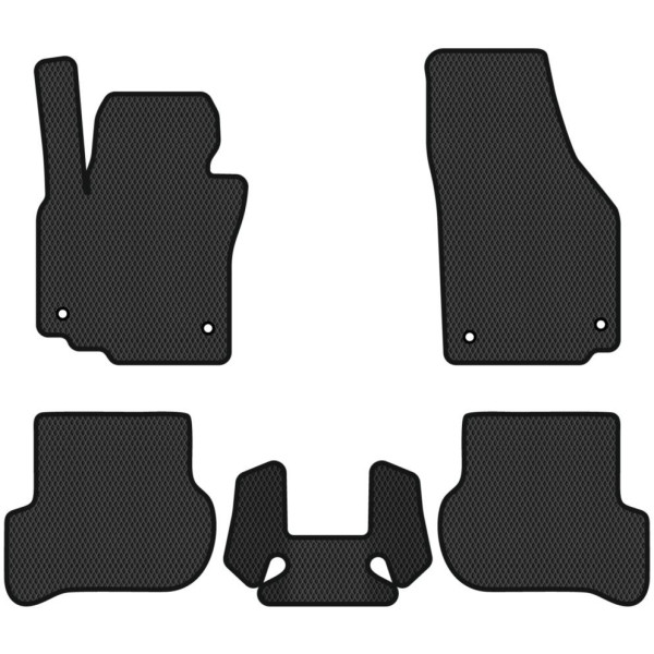 Polymer EVA Fußmatten Volkswagen Golf V Plus Facelift 2008-2014