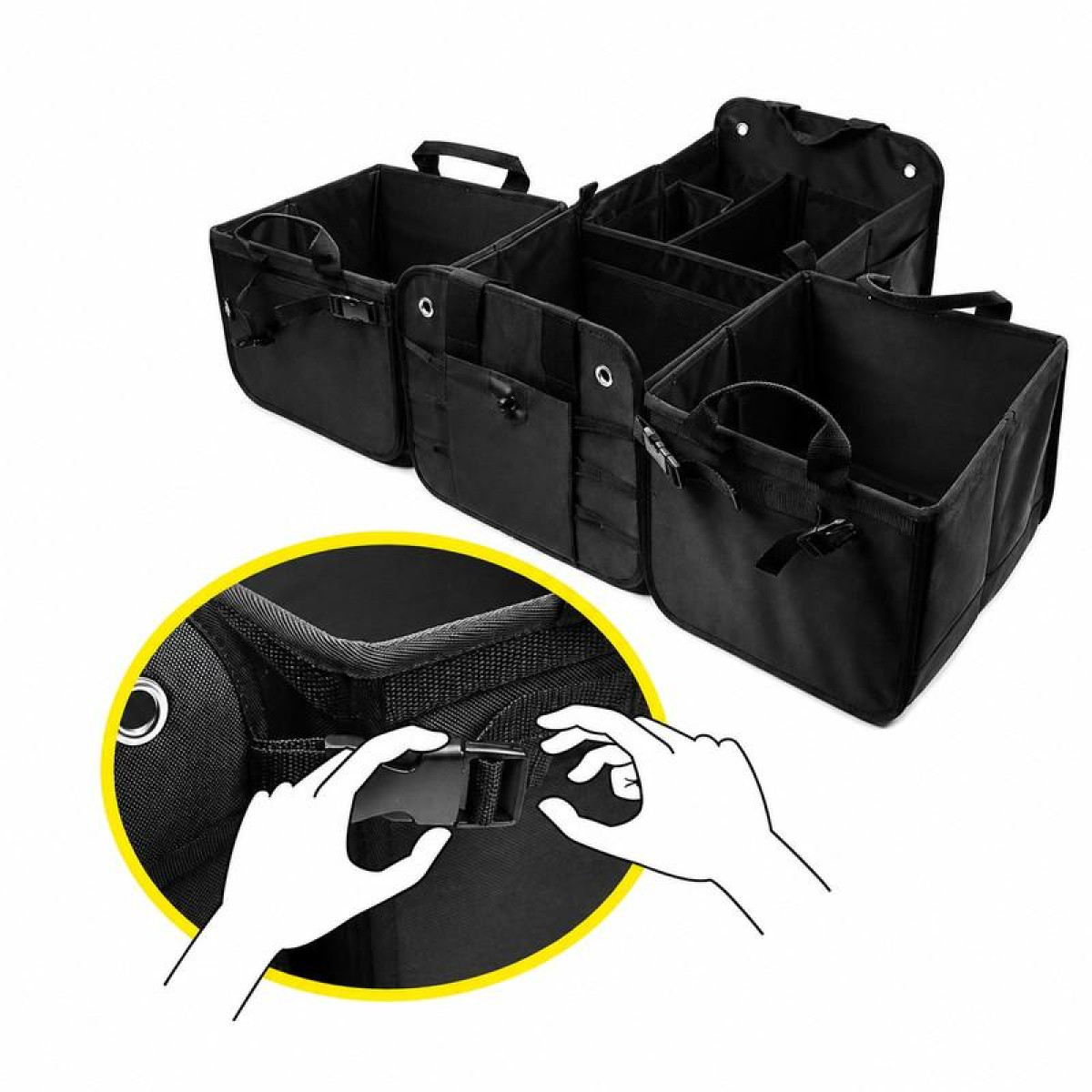 Faltbare Kofferraum-Organizer 1 Plus EVAtech 60×37×32 cm
