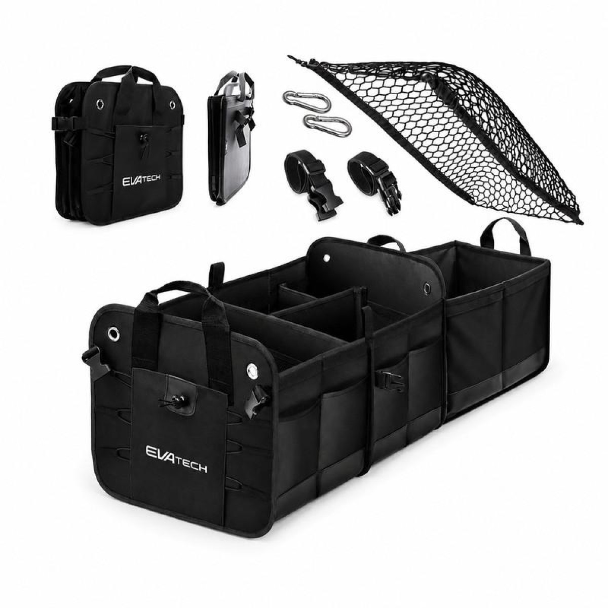 Faltbare Kofferraum-Organizer 2 Plus EVAtech 60×37×32 cm