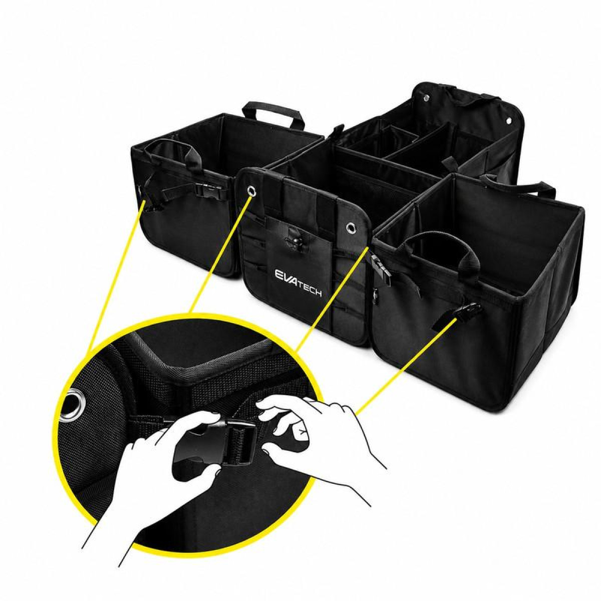 Faltbare Kofferraum-Organizer 2 Plus Froze EVAtech 60×37×32 cm